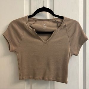 PS Basics by PacSun Pumpkin Notched T-Shirt